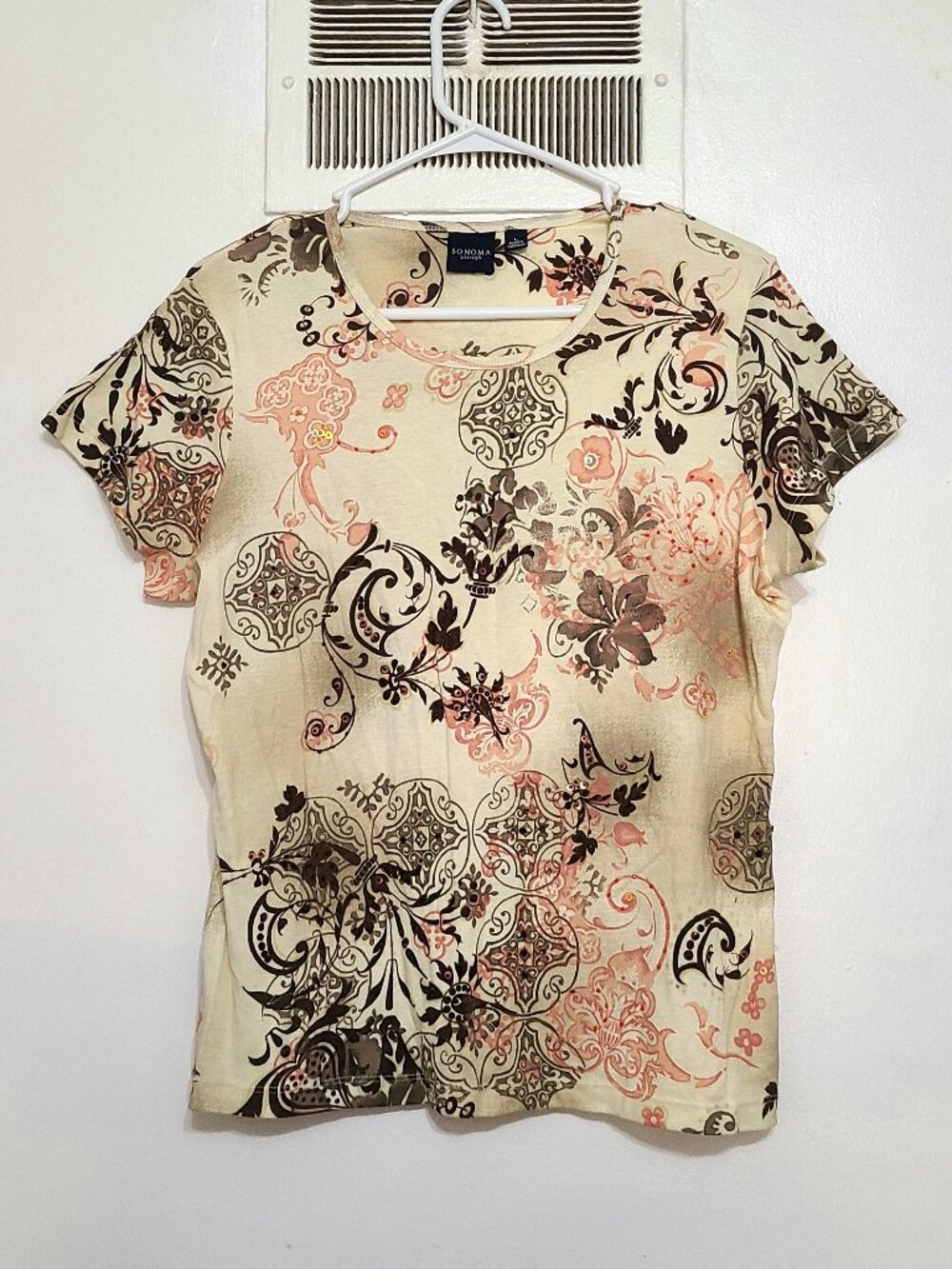 Floral Paisley Cotton Tee